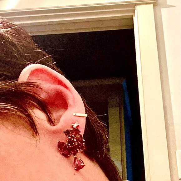 Pink Tourmaline earrings. Gold vermeil lever back. Stunning. - Picture 7 of 9